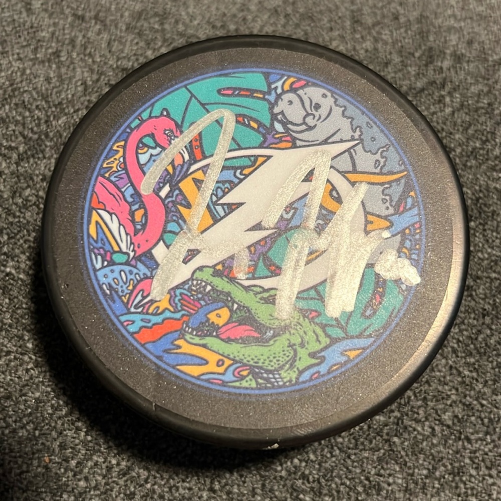 Tampa Bay Lightning Signed Puck